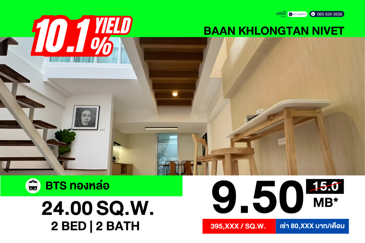 🏡 เหมือนได้บ้านใหม่สไตล์มินิมอล ในทำเลที่ใครๆ ก็อิจฉา!  ✨ ส่วนต่างราคาตลาดคุ้มจนต้องรีบทัก ใกล้ทองหล่อ-เอกมัย บ้านที่รีโนเวทเสร็จปุ๊บคนถามเพียบ!