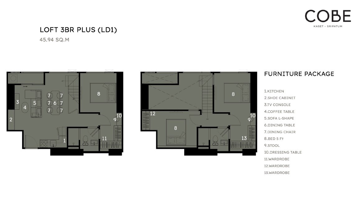 🏢 คอนโด 3 นอน 78.88 ตร.ม. ชั้นสูง วิวสวย | COBE Kaset-Sripatum ห้องมือ 1 เตรียมโอน ขาย 9.15 ล้าน ติดต่อนัดชม 📞 065-626-5636 (คุณกี้)