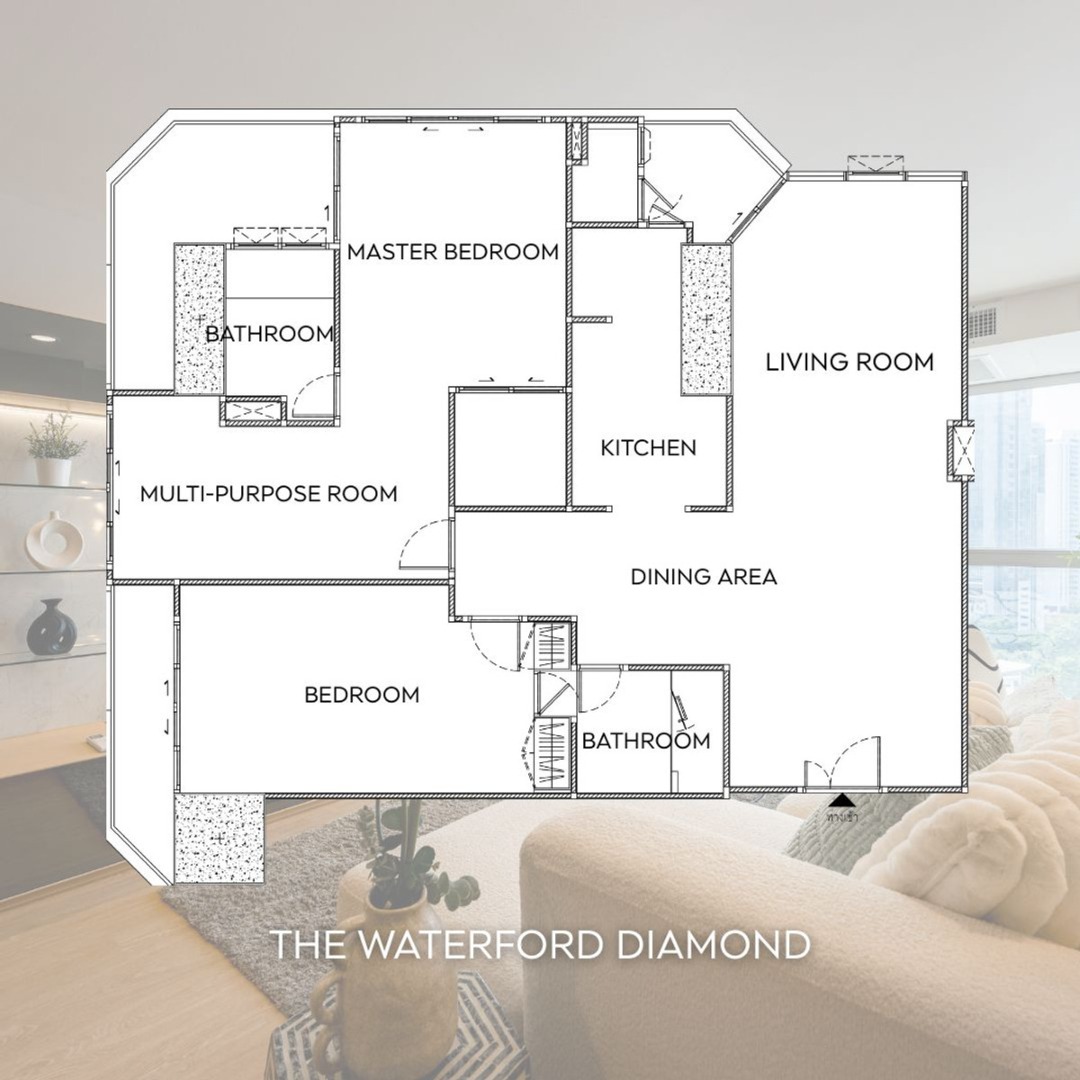(HL)ขาย The Waterford Diamond 30/1 ห้องใหญ่ renovate ราคาพิเศษ